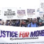 Yomi Fabiyi leads protest as Mohbad’s parents arrive court for inquest