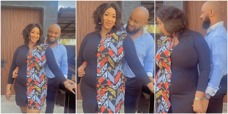 Judy Austin Stirs Pregnancy Rumour in Romantic Video with Yul Edochie