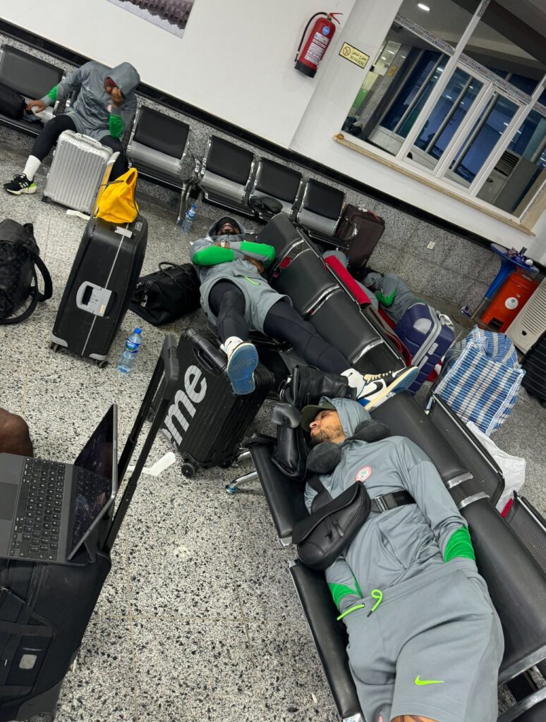 Disturbing photos of Super Eagles players stranded in Libya surfaces