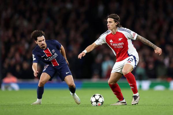 Arsenal Triumphs Over PSG with 2 nil victory in the Champions League