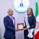 Enugu Governor Peter Mbah Receives and Appoints Miss Universe Nigeria Ambassador