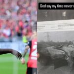 Leverkusen Striker Victor Boniface Shares Harrowing Car Accident Footage