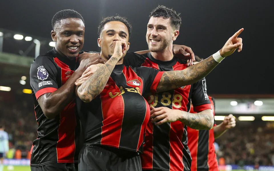 Bournemouth Shocks Arsenal 2-0 After Saliba’s Red Card