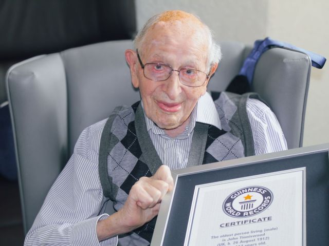 World’s Oldest Man, John Alfred Tinniswood, Dies at 112