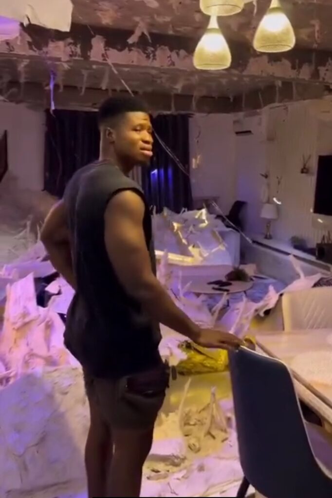 Comedian Zicsaloma Shares Shocking Home Incident as Living Room’s Ceiling Collapses