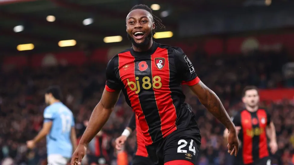 Bournemouth Secures Historic 2-1 Victory Over Manchester City with Semenyo and Evanilson Goals