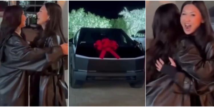 Kim Kardashian Gifts Best Friend Tracy Romulus a Futuristic Cybertruck for Birthday