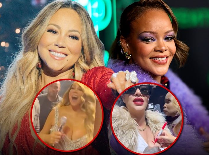 Mariah Carey Signs Rihanna’s Chest During Final NYC Performance, Creating Viral Moment