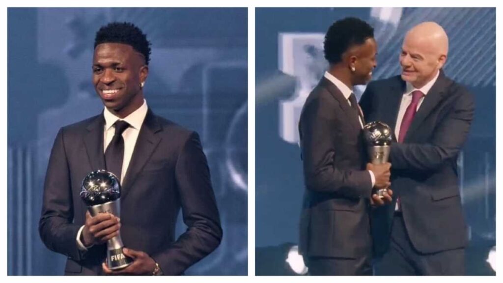 Vinícius Jr Wins Best Men’s Player at The Best FIFA Awards 2024