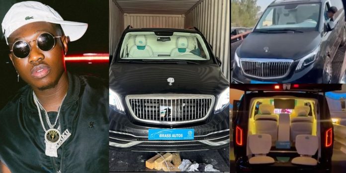 Zlatan Ibile Acquires ₦375 Million Customized Maybach Van For 30th Birthday