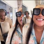 Nkechi Blessing Shares Video of Speed Darlington Admiring Her Backside at the Airport