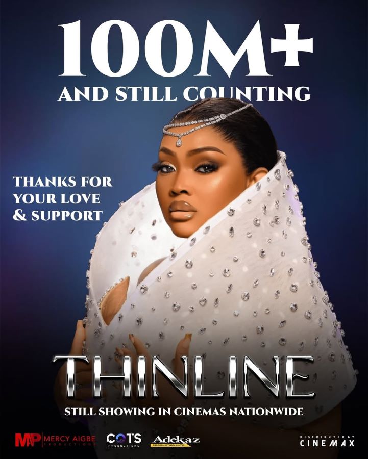 Mercy Aigbe Celebrates Over ₦100 Million Box Office Success Of Thinline